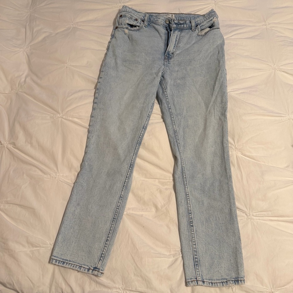 Abercrombie & Fitch Light Wash High Rise Jeans